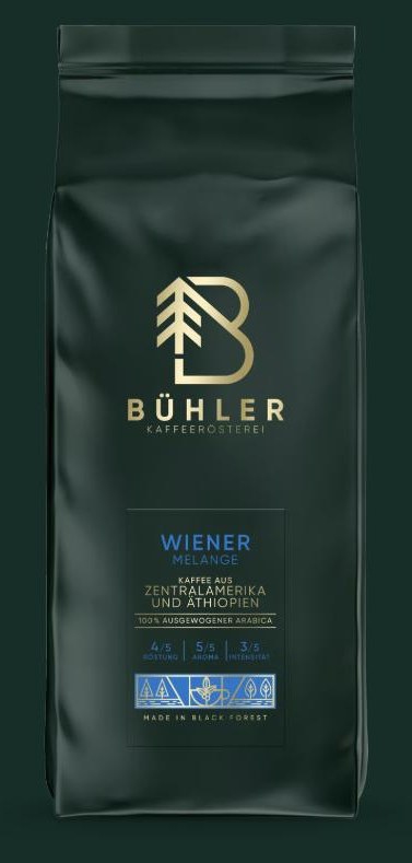 Bühler Wiener Melange Kaffeeverpackung